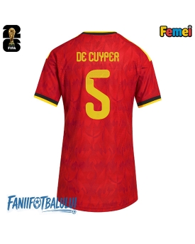 Belgia Maxim De Cuyper #5 Echipament de Fotbal Replică Mondial 2026 Femei Acasa